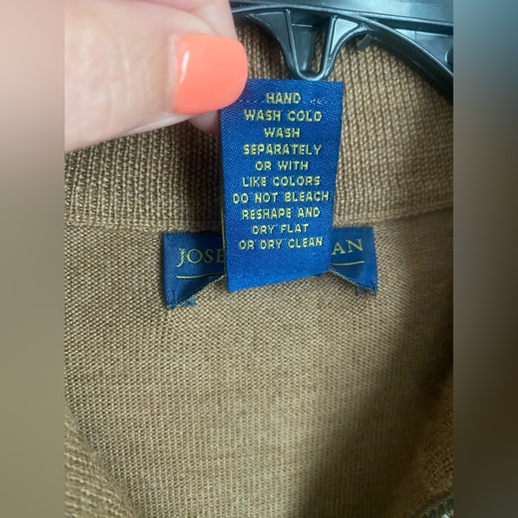 Joseph & Lyman Italian Merino wool 1/4 zip sweater - Picture 3 of 6